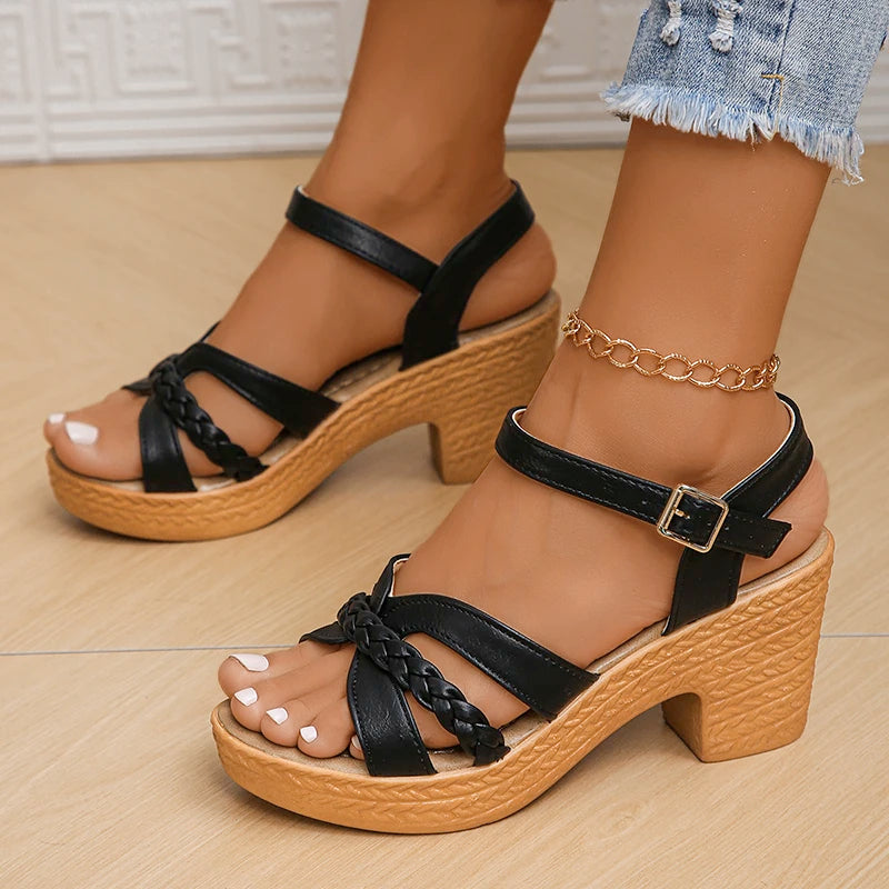 Lucyever Lightweight High Heeled Sandals for Women 2024