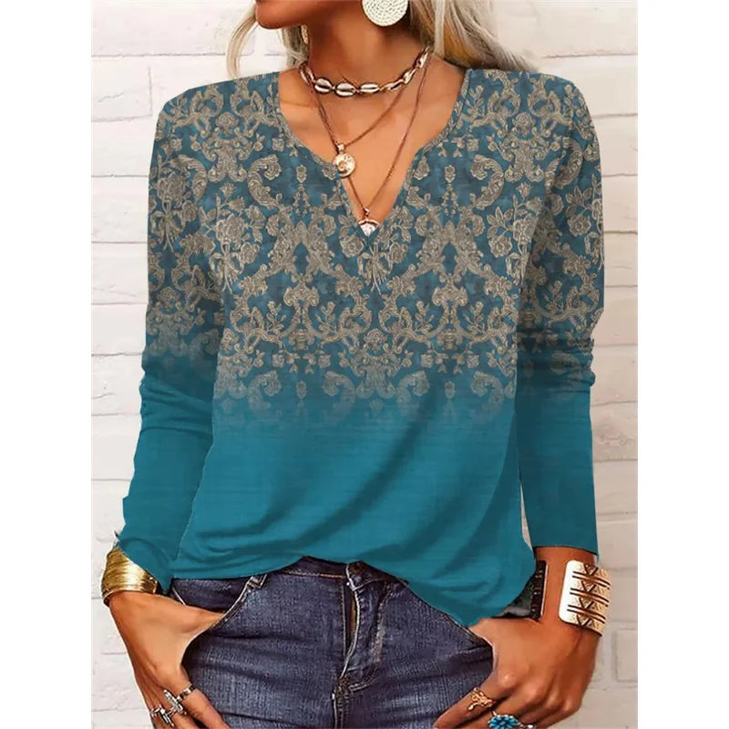 Elegant vintage V Neck Pullover