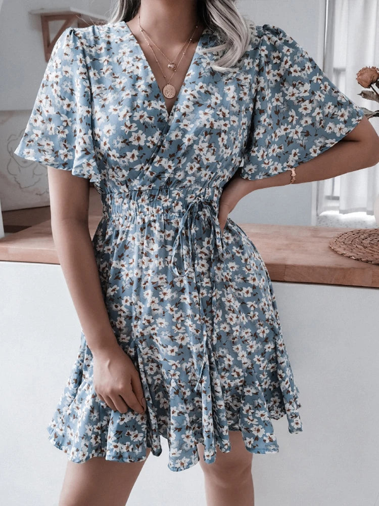 Floral Print Dress Women