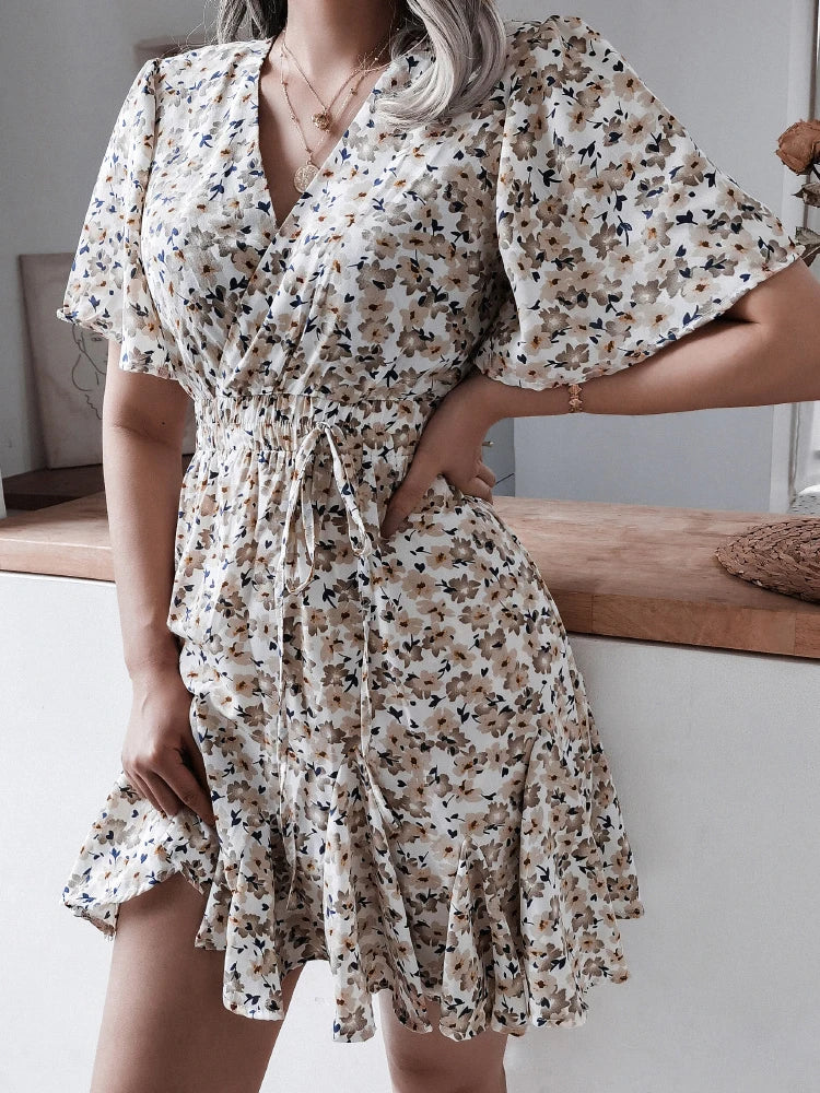 Floral Print Dress Women