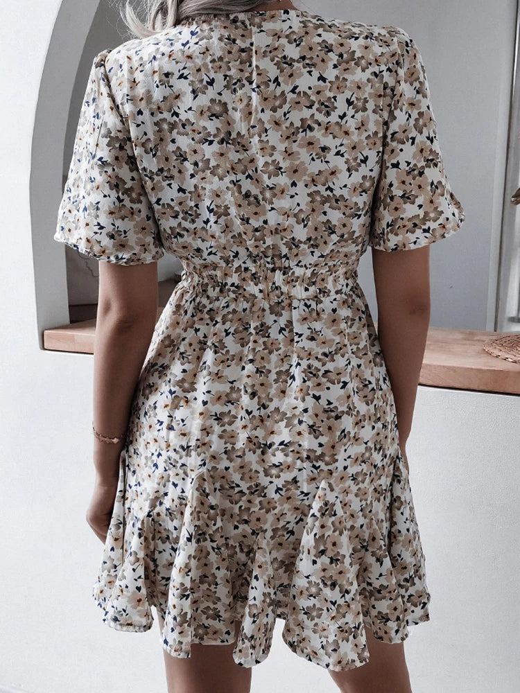 Floral Print Dress Women