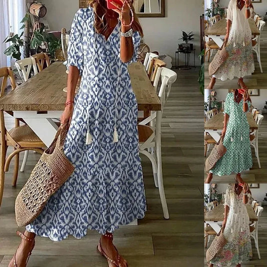 Loose Floral  Long Dress